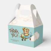 Vliegtuigpiloot Schattige Teddybeer Dank u Bedankdoosjes (Voorkant Zijde)