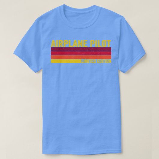 Vliegtuigpiloot T-shirt (Design voorkant)