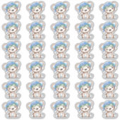 Vliegtuigpiloot Teddy Bear Envelope Close 2" Sticker (Voorkant)