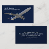 Vliegtuigpiloot Visitekaartje (Voorkant / Achterkant)