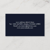 Vliegtuigpiloot Visitekaartje (Achterkant)