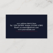 Vliegtuigpiloot Visitekaartje (Achterkant)