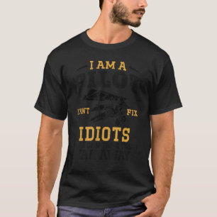 Vliegtuigpiloot -vliegtuig Ik ben een piloot die i T-shirt
