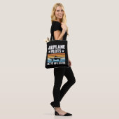Vliegtuigpiloten staan sneller op tote bag (Op model)