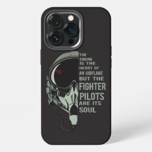 Vliegtuigpilotenhelm en zuurstofmasker maximale sn iPhone 13 pro hoesje