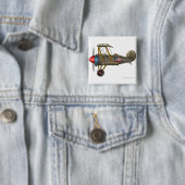  vliegtuigpinnen vierkante button 5,1 cm (In situ)