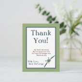 vliegtuigplaat - Hartelijk dank - Kaart (Staand voorkant)