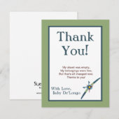 vliegtuigplaat - Hartelijk dank - Kaart (Voorkant / Achterkant)