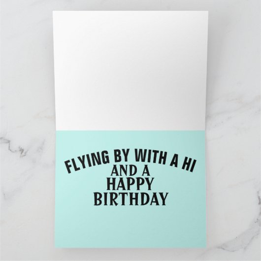  VLIEGTUIGPLANE BIRTHDAAGKAARTEN KAART (Binnen)