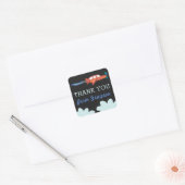 Vliegtuigpret gepersonaliseerd dank u Stickers (Envelop)