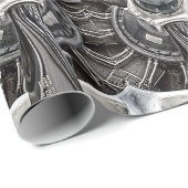  vliegtuigpropeller cadeaupapier (Rol Hoek)