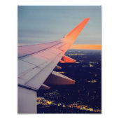 Vliegtuigraam Sunrise horizon Aviation Foto Afdruk (Voorkant)