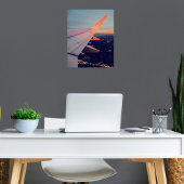 Vliegtuigraam Sunrise horizon Aviation Poster