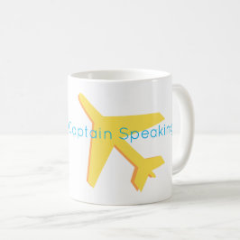 Vliegtuigreis Dit Is Uw Kapitein Die Spreekt... Koffiemok