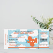 Vliegtuigreis (instapkaart) kaart (Staand voorkant)