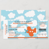 Vliegtuigreis (instapkaart) kaart (Voorkant / Achterkant)