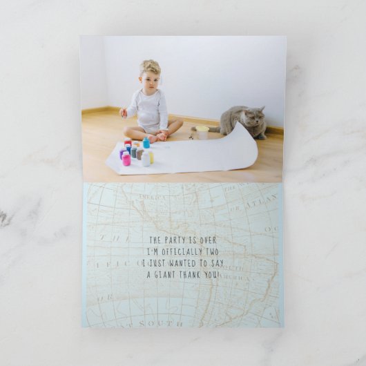  Vliegtuigreis Partij | Bedankt Opmerking Kaart (Binnen)