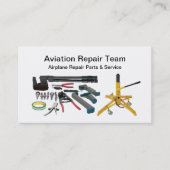 Vliegtuigreparatiemechanisme Visitekaartje (Voorkant)