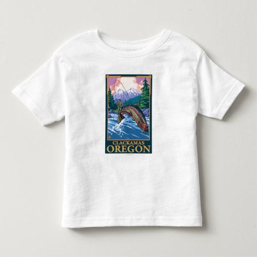 Vliegtuigscène - Clackamas, Oregon Kinder Shirts (Voorkant)