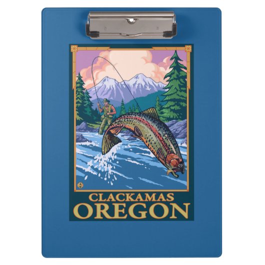 Vliegtuigscène - Clackamas, Oregon Klembord (Voorkant)