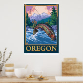 Vliegtuigscène - Oregon Poster (Keuken)