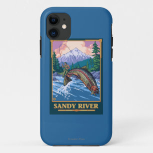 Vliegtuigscène - Sandy River, Oregon Case-Mate iPhone Case