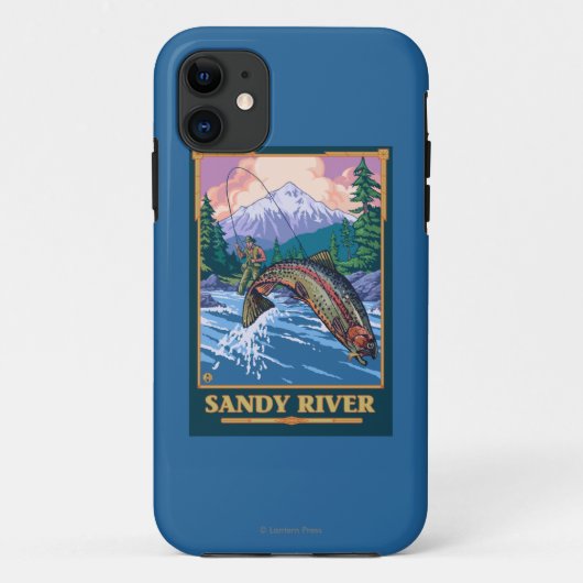 Vliegtuigscène - Sandy River, Oregon Case-Mate iPhone Case (Achterkant)
