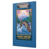 Vliegtuigscène - Sandy River, Oregon Klembord (Links)