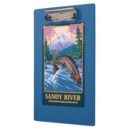 Vliegtuigscène - Sandy River, Oregon Klembord (Links)