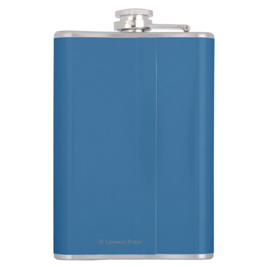 Vliegtuigschaal - Troutdale, Oregon Heupfles (Achterkant)