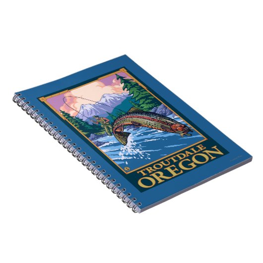 Vliegtuigschaal - Troutdale, Oregon Notitieboek (Rechterzijde)