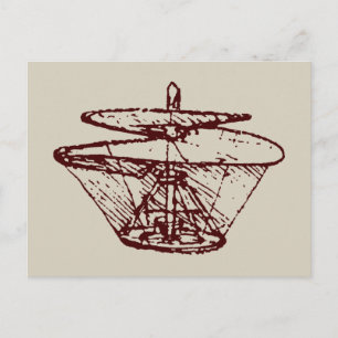 vliegtuigschroef briefkaart