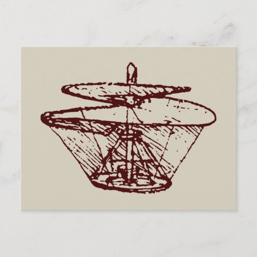 vliegtuigschroef briefkaart (Voorkant)