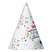 vliegtuigshow verjaardagssterren feesthoedjes (Links)