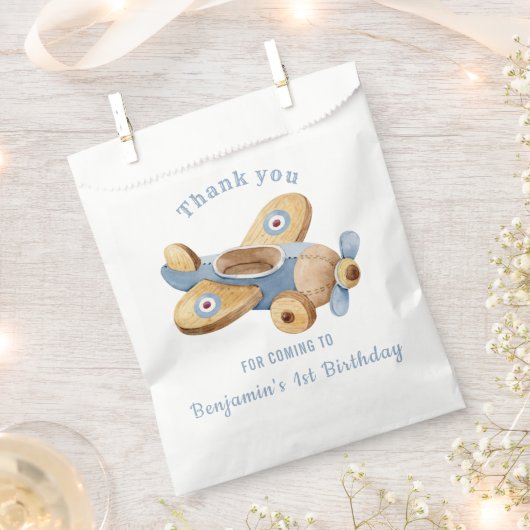  vliegtuigSpeelgoed Birthday Favor Bag Bedankzakje (Geknipt)