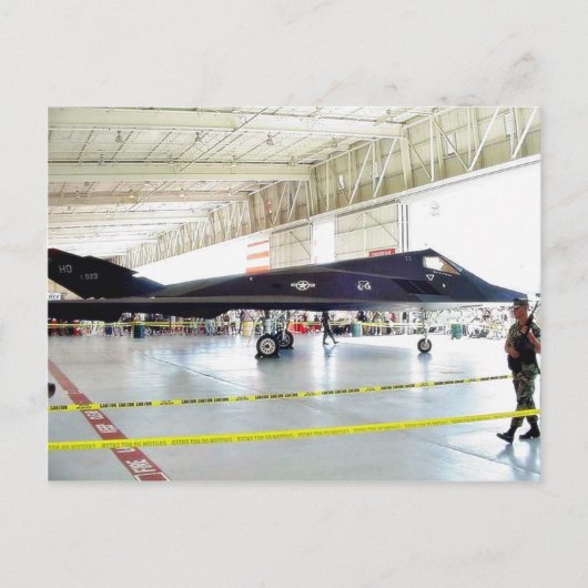 Vliegtuigstealth Fighter Briefkaart (Voorkant)
