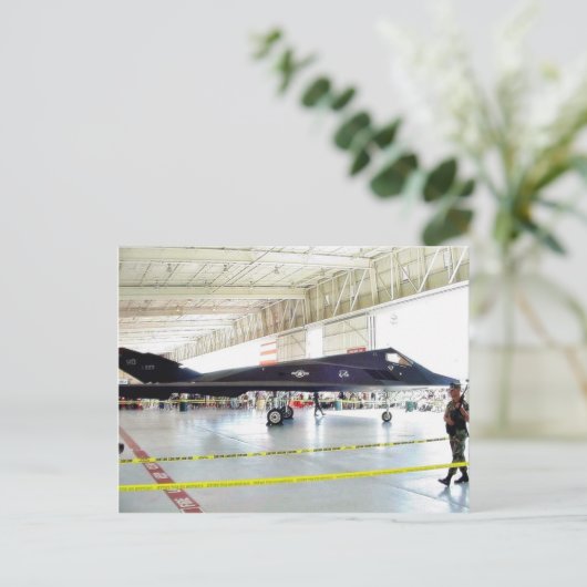 Vliegtuigstealth Fighter Briefkaart (Staand voorkant)