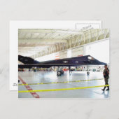 Vliegtuigstealth Fighter Briefkaart (Voorkant / Achterkant)