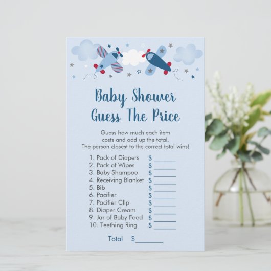 Vliegtuigsterren denken dat het prijsspel Baby sho (Staand voorkant)