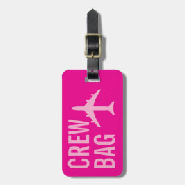 Vliegtuigstewardess Bagagelabel