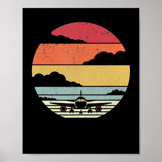 Vliegtuigstijlpiloot Poster (Voorkant)