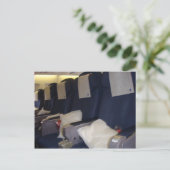 Vliegtuigstoelen Briefkaart (Staand voorkant)