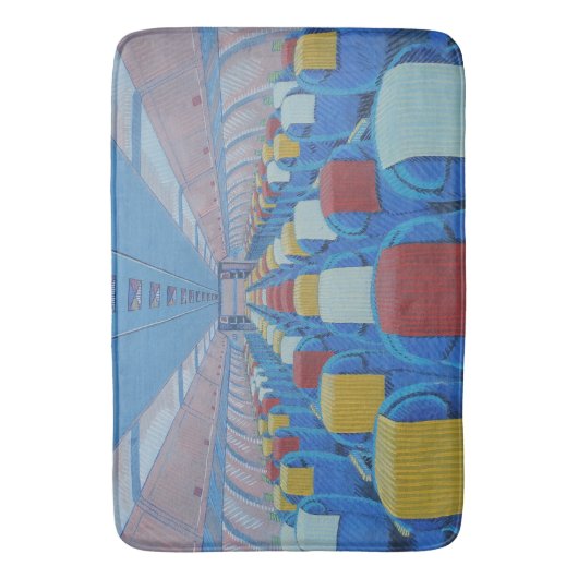 Vliegtuigstoelen (door Gregorio Undurraga) Badmat (Voorkant Verticaal)