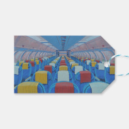 Vliegtuigstoelen (door Gregorio Undurraga) Cadeaulabel