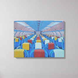Vliegtuigstoelen (door Gregorio Undurraga) Canvas Afdruk