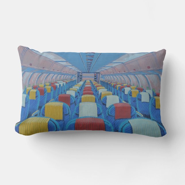 Vliegtuigstoelen (door Gregorio Undurraga) Kussen (Voorkant)
