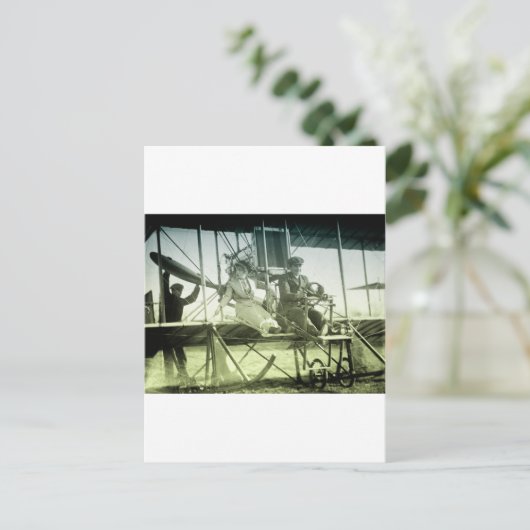  vliegtuigtest briefkaart (Staand voorkant)