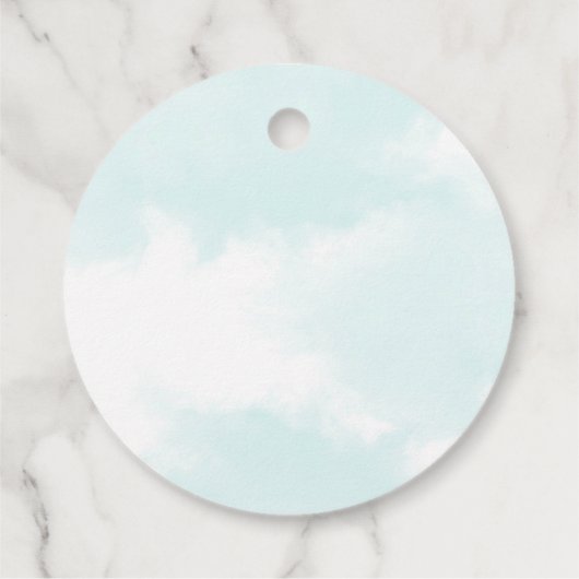 Vliegtuigthema 1 van de Cute Boy-partij Bedankjes Labels (Achterkant)