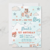 Vliegtuigthema 1 van de Cute Boy-partij Kaart (Voorkant)