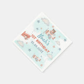 Vliegtuigthema 1 van de Cute Boy-partij Servet (Hoek)